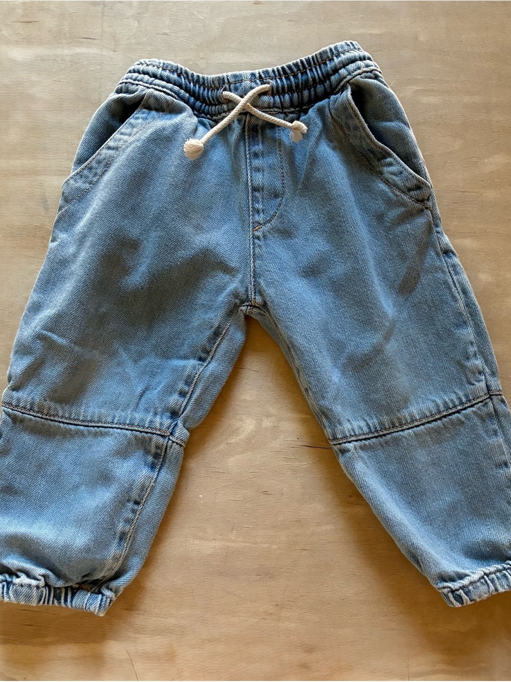 Zara Kids Light Blue Denim Jogger Trousers - 18-24 months